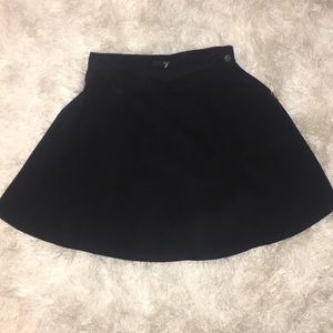 black corduroy skirt